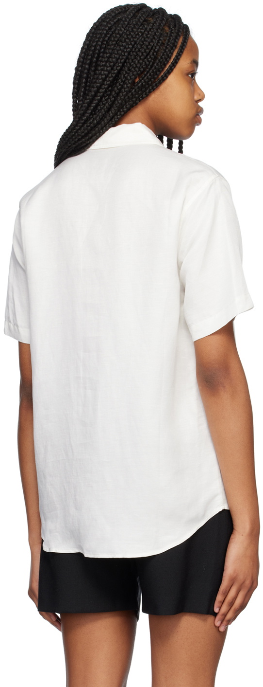 ANINE BING White Bruni Shirt ANINE BING