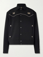 Needles - Piping Cowboy Logo-Embroidered Woven Jacket - Black