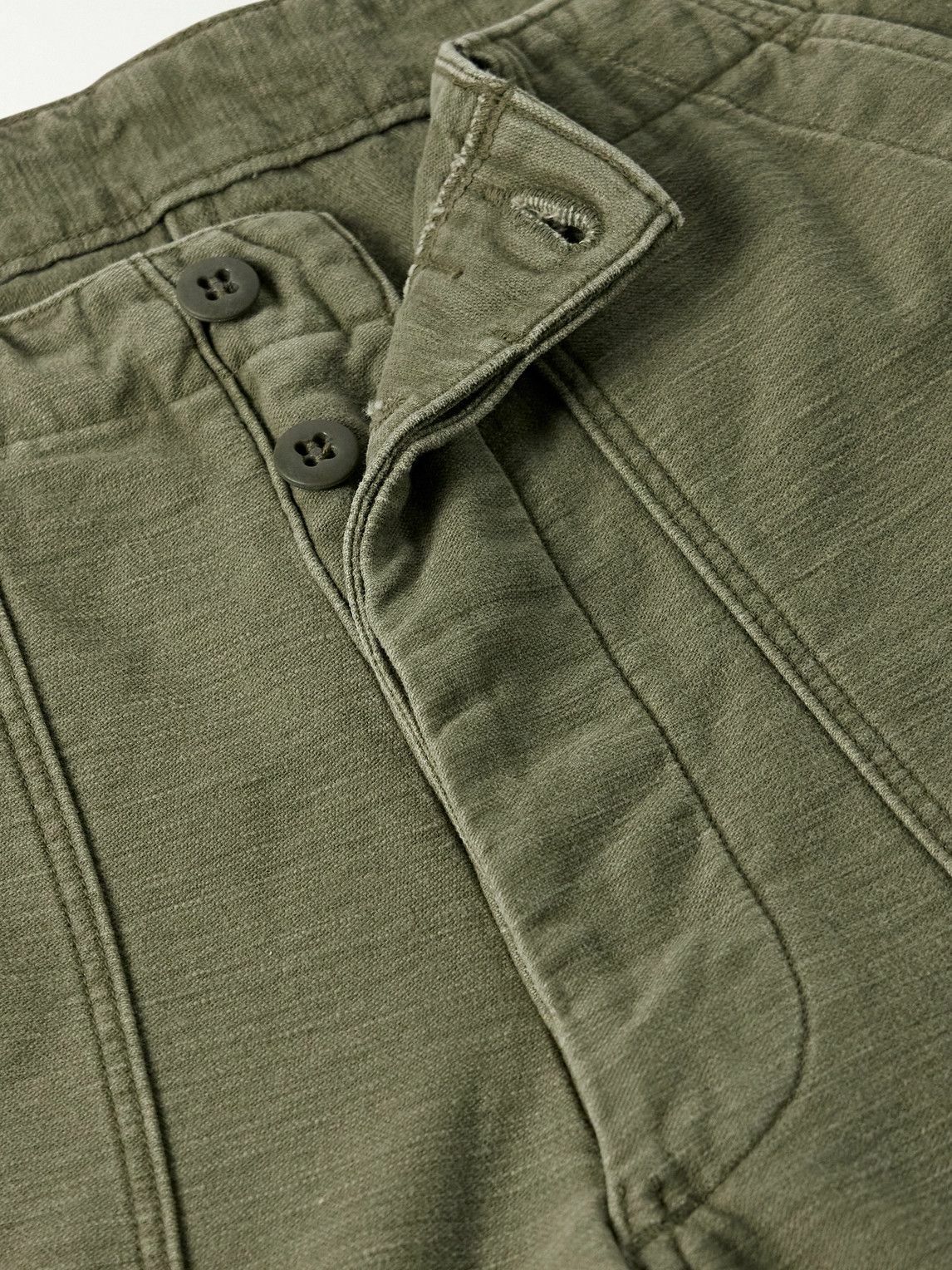 OrSlow - Fatigue Straight-Leg Cotton-Sateen Trousers - Green