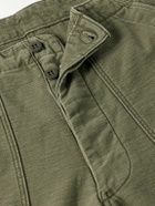 OrSlow - Fatigue Straight-Leg Cotton-Sateen Trousers - Green