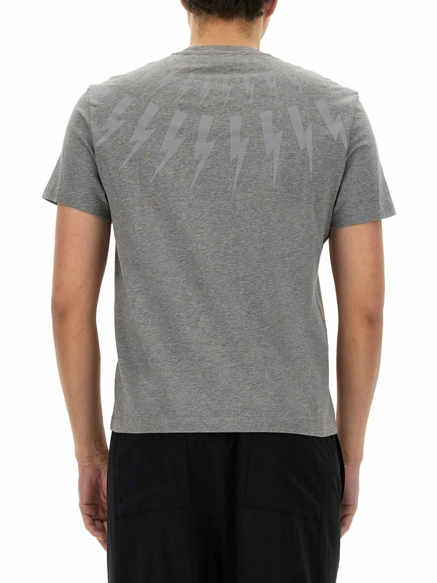 Neil Barrett Fairisle Thunderbolt T-shirt
