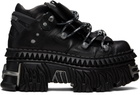 VETEMENTS Black New Rock Edition Fire Platform Sneakers