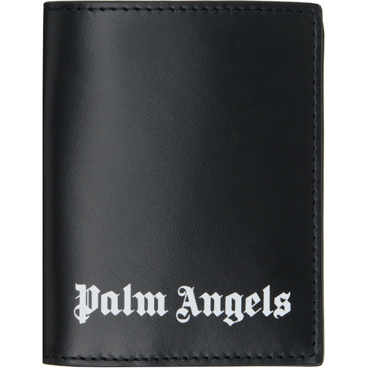Photo: Palm Angels Black Classic Logo Bifold Wallet