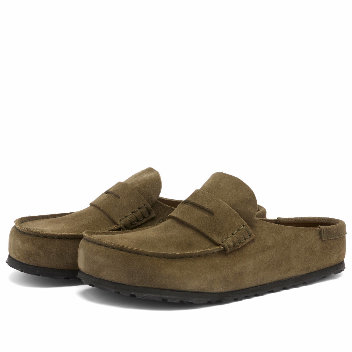 Birkenstock Women's Naples Wrapped Suede in Thyme Birkenstock