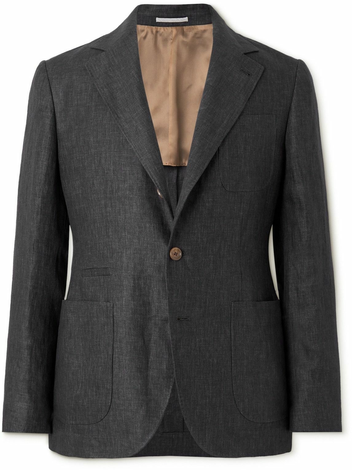 Photo: Brunello Cucinelli - Linen Suit Jacket - Gray