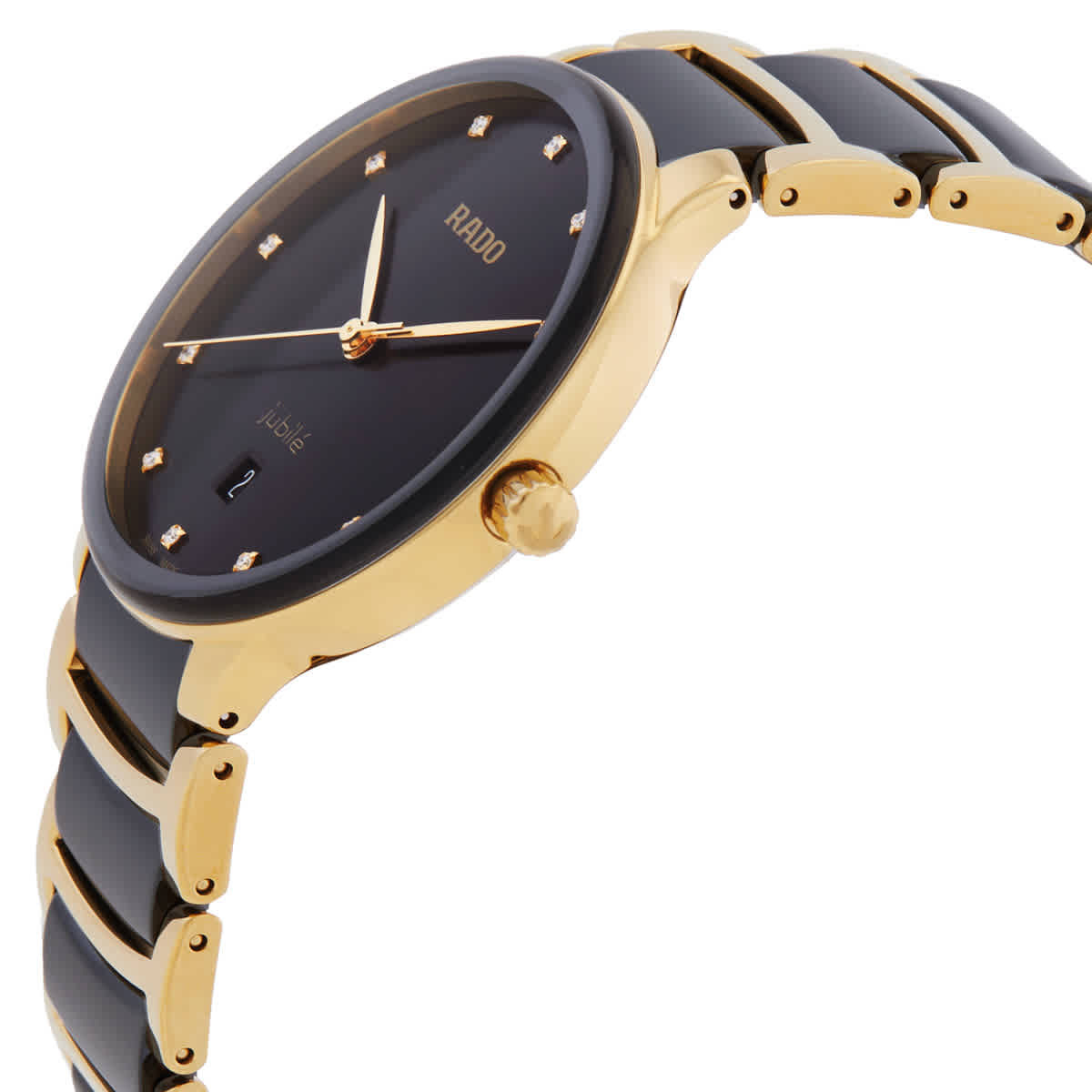 Rado Centrix Diamonds Quartz Black Dial Unisex Watch R30022742