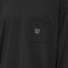 Needles Men's Logo Long Sleeve T-Shirt in Black