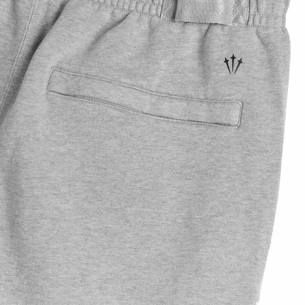 Nike Nocta Cardinal Stock Fleece Short in Dark Grey Heather