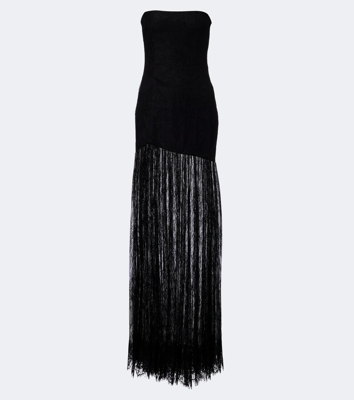 Retrofête Jeanette lace strapless gown