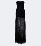 Retrofête Jeanette lace strapless gown