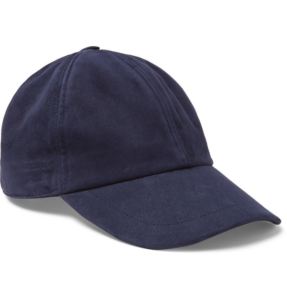 Brioni - Nubuck Baseball Cap - Men - Navy Brioni