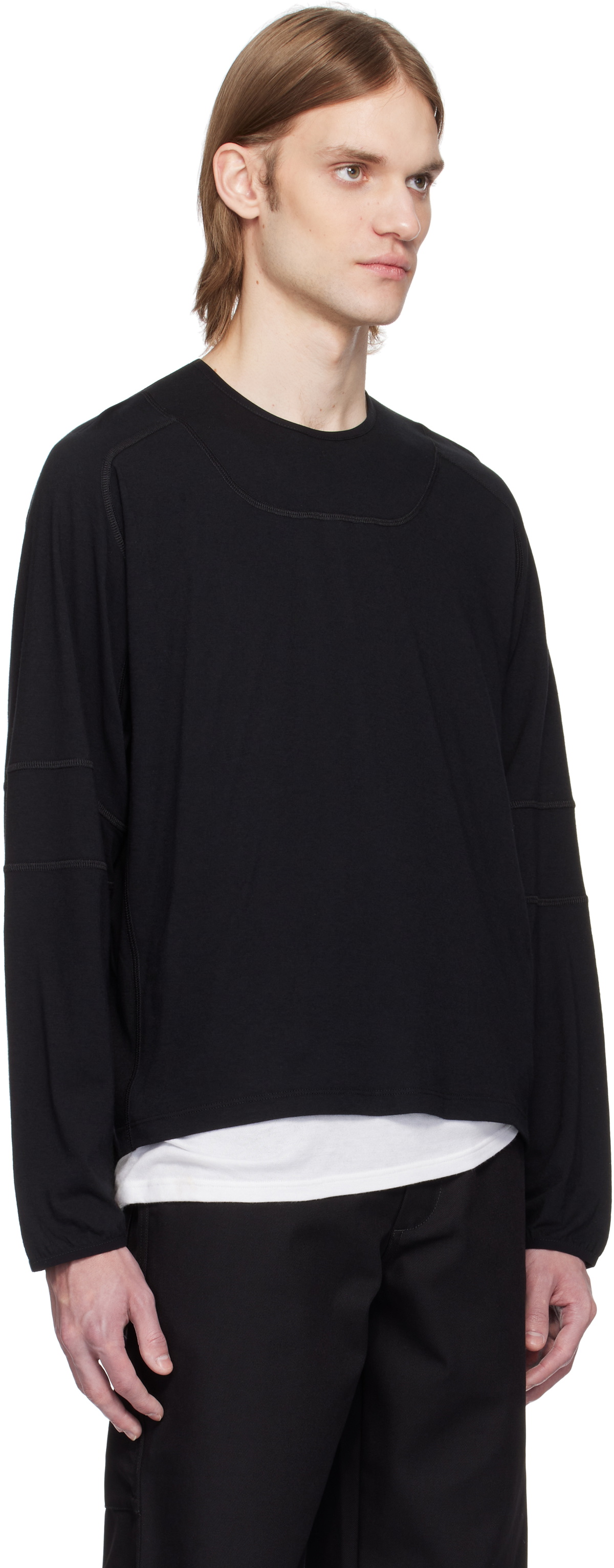 GR10K Black Light Interlock Long Sleeve T-shirt