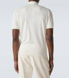 Allude Cotton, silk, and cashmere polo shirt