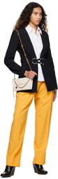 Stella McCartney Yellow Pleated Trousers