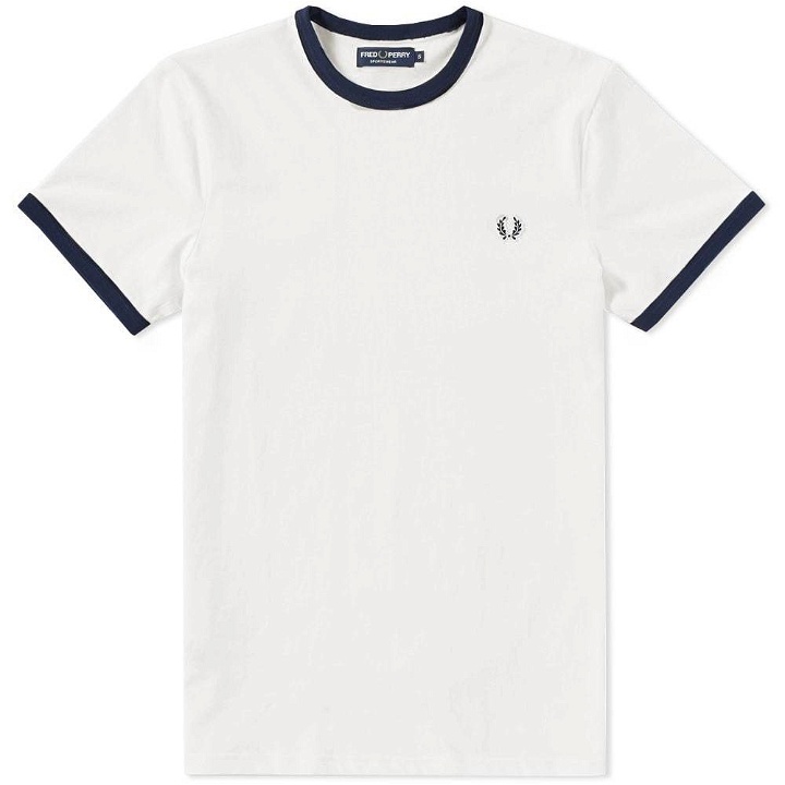 Photo: Fred Perry Ringer Tee White