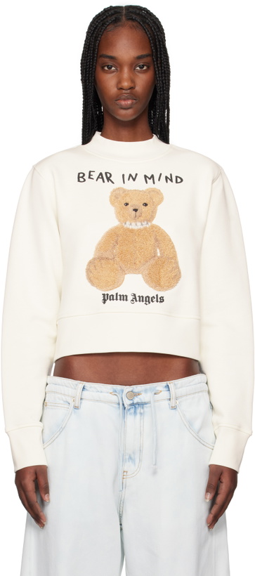 Photo: Palm Angels Off-White 'Bear in Mind' Sweatshirt