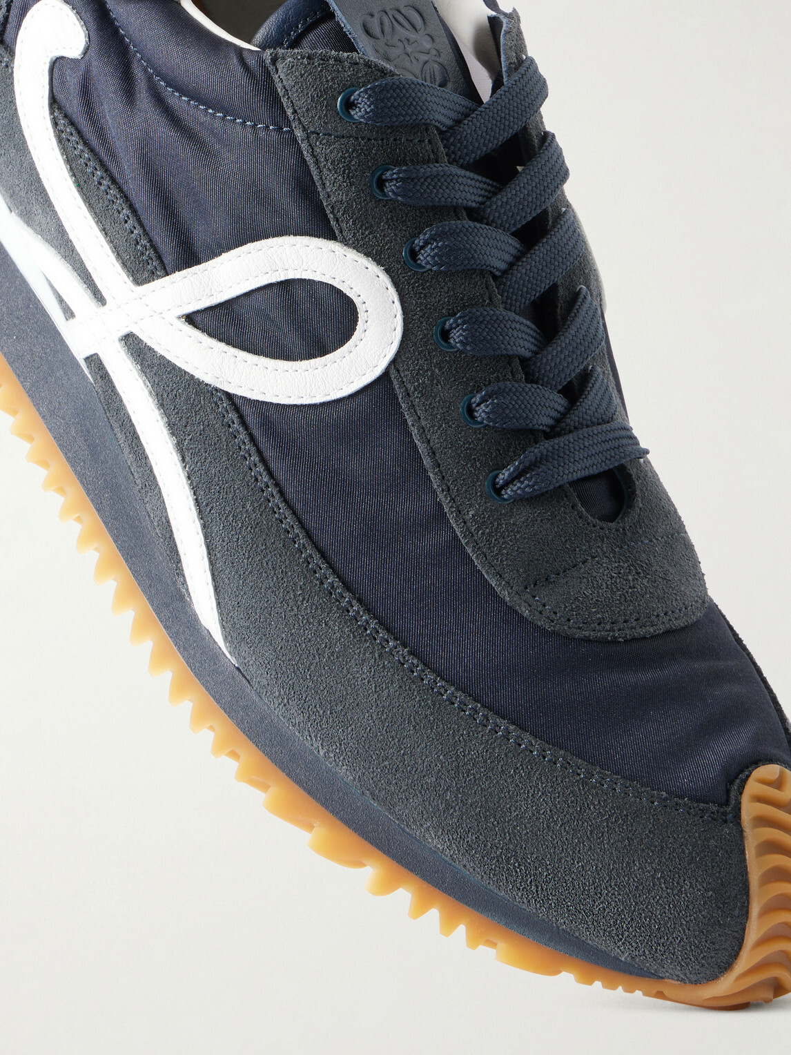 LOEWE - Flow Runner 2.0 Suede-Trimmed Shell Sneakers - Blue