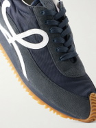 LOEWE - Flow Runner 2.0 Suede-Trimmed Shell Sneakers - Blue