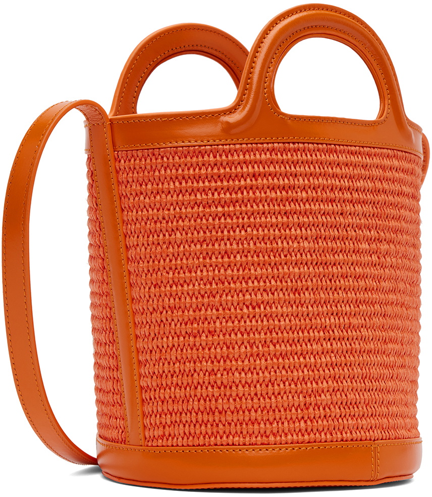 MARNI オレンジ スモール Tropicalia バケットバッグ Marni Orange Small Tropicalia Bucket Bag Marni