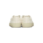 Saint Laurent White Damaged Canvas Court Classic SL06 Sneakers