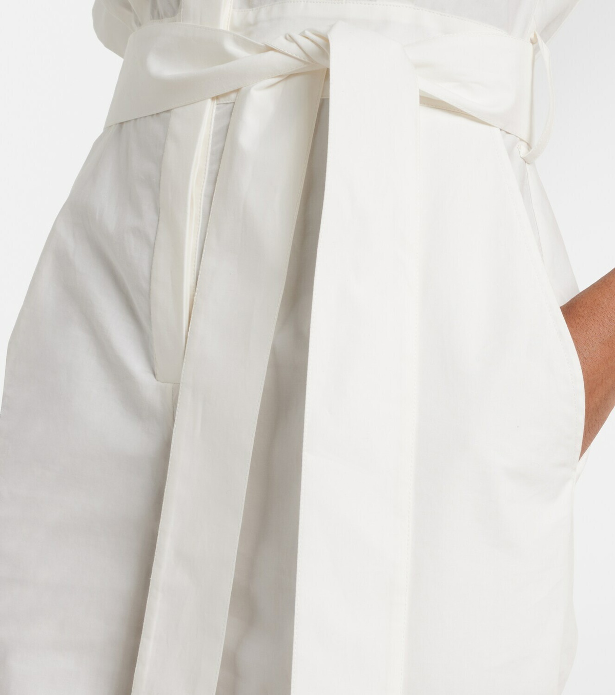 Elie Saab Belted cotton jumpsuit