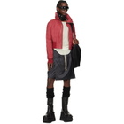 Rick Owens Moncler + Rick Owens Red Cropped Down Jacket