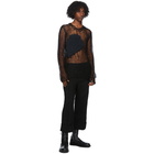 Ann Demeulemeester Black Front Seam Trousers