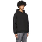 Blackmerle Black Cotton Hoodie