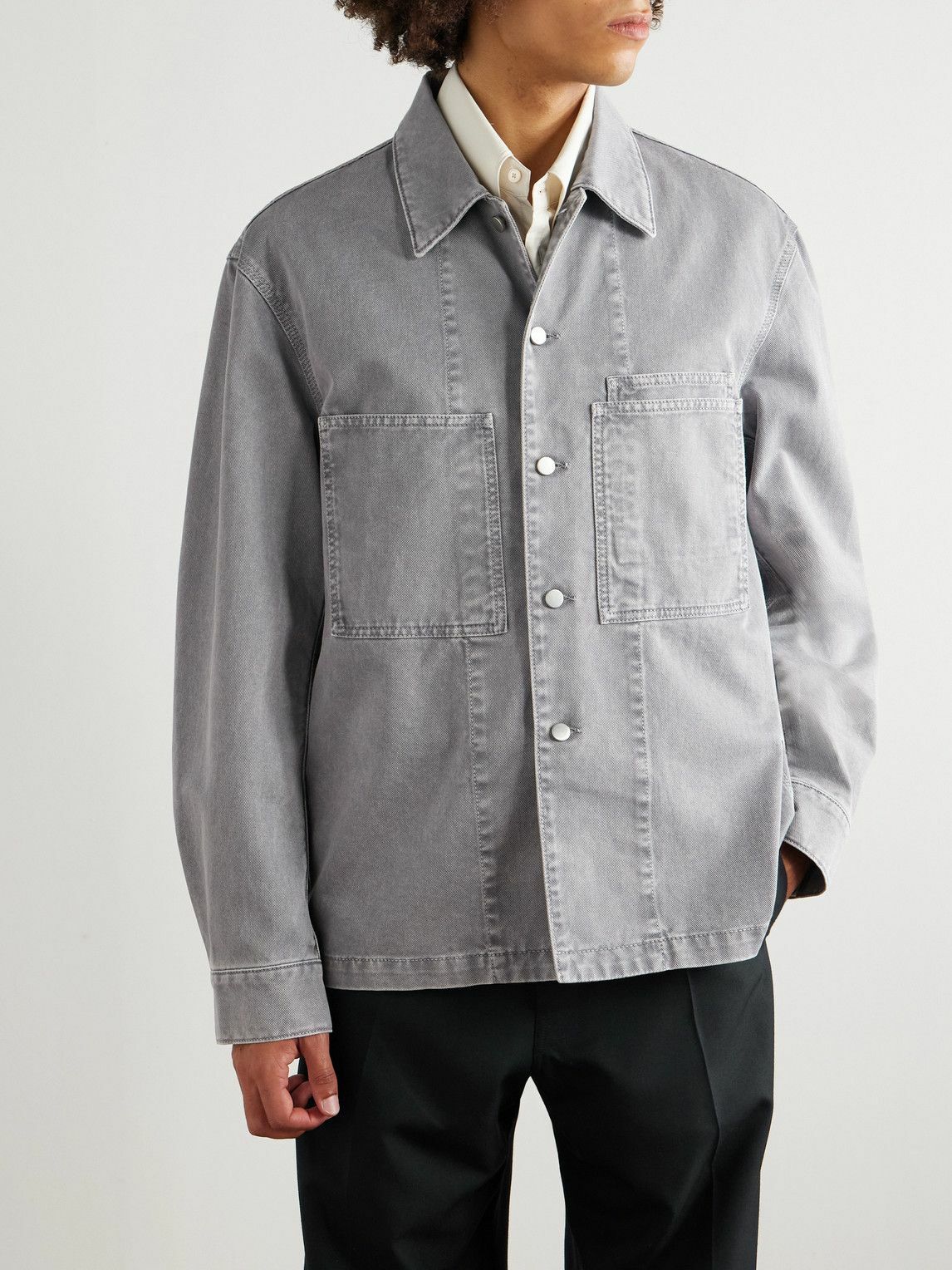 LEMAIRE - Denim Overshirt - Gray