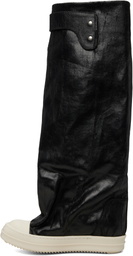 Rick Owens DRKSHDW Black Tower Elephant Tall Boots