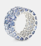 Bucherer Fine Jewellery Ocean Breeze 18kt white gold ring with sapphires