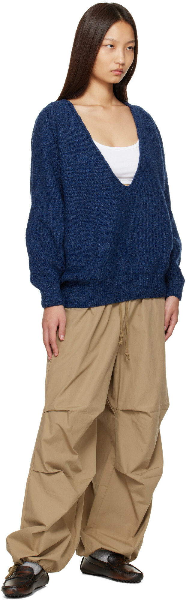 Baserange Blue Soar V-Neck Sweater