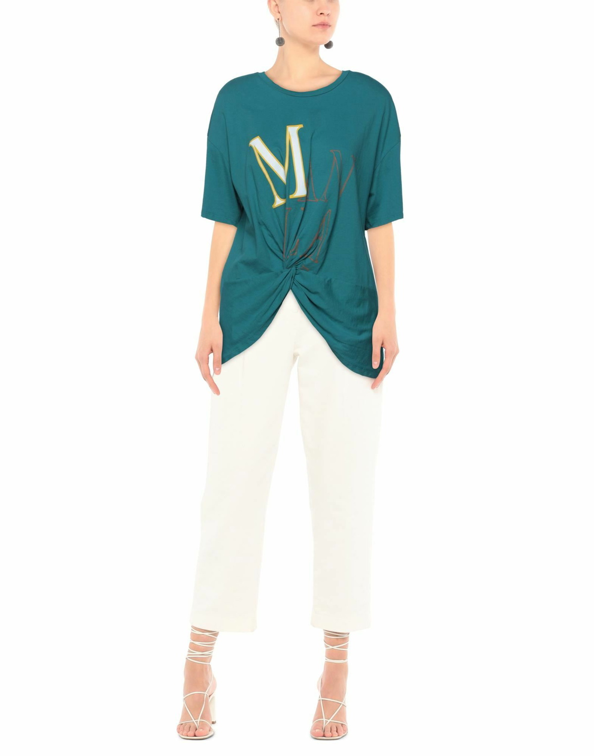 Manila Grace Womens T-shirt Deep teal