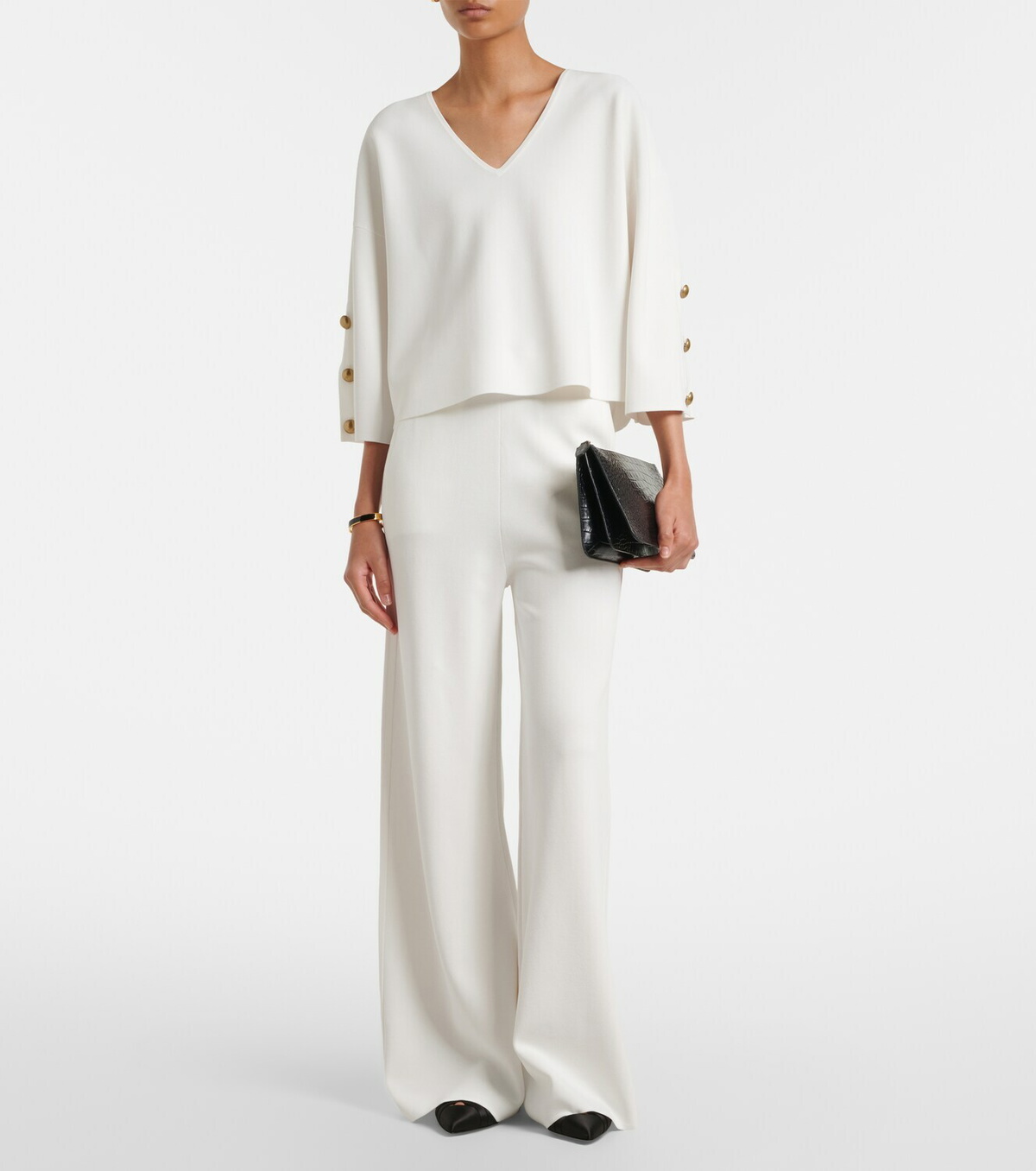 Max Mara Crêpe wide-leg pants