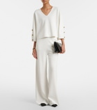 Max Mara Crêpe wide-leg pants