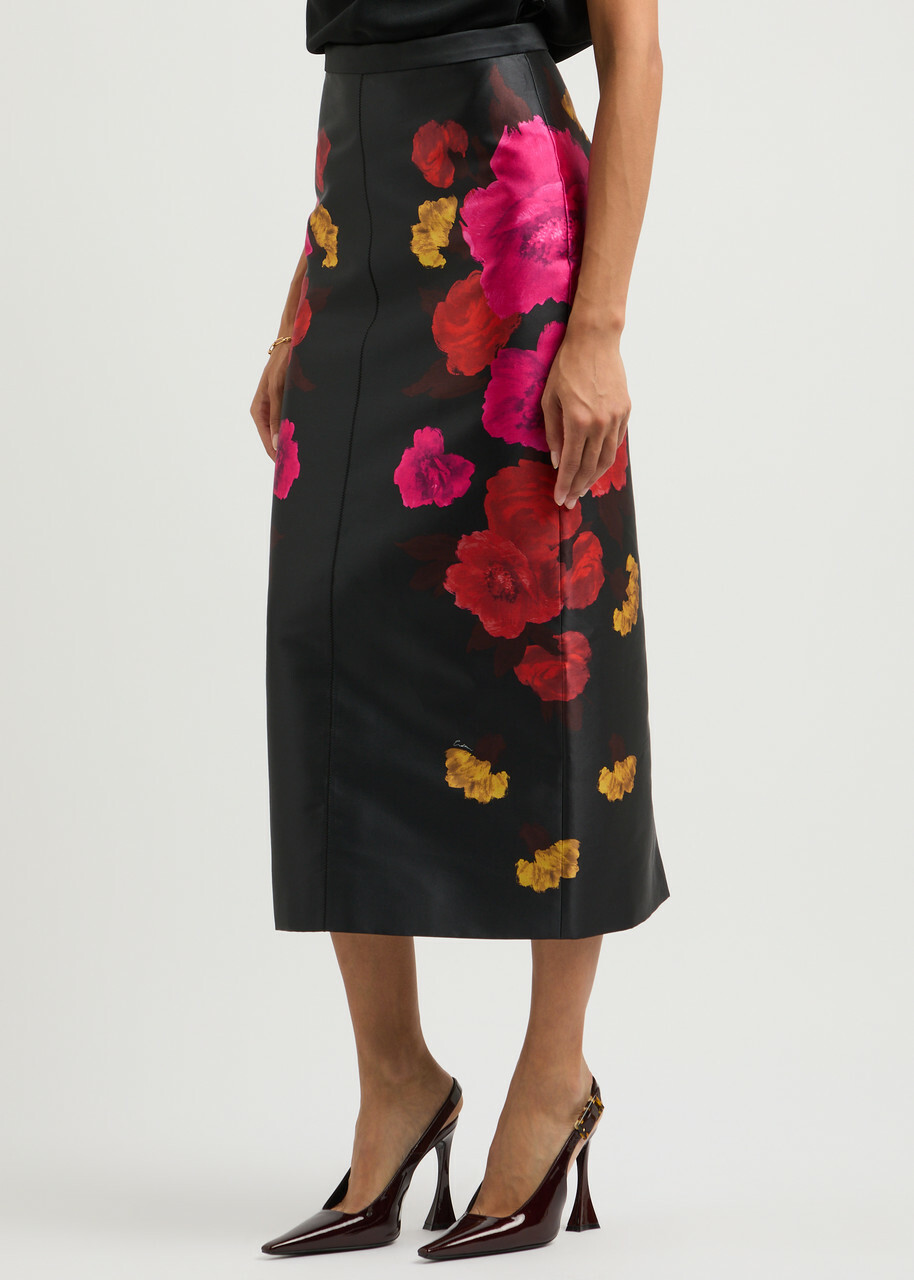 ERDEM Roselia Edith-Print Silk スカート ERDEM Roselia Edith-Print Silk スカート - メルカリ