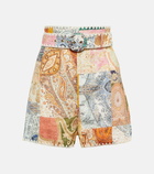 Zimmermann - Anneke printed linen shorts