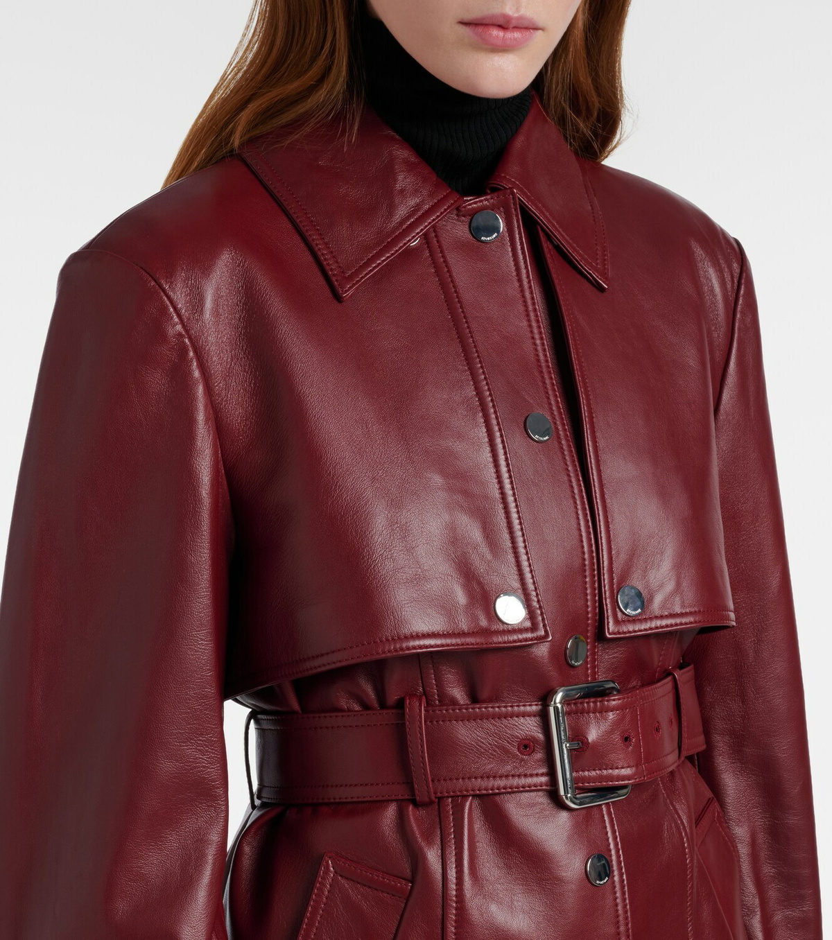 Sportmax Stenzone convertible leather jacket