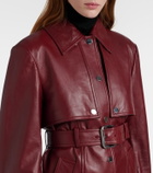Sportmax Stenzone convertible leather jacket