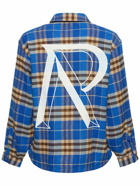 REPRESENT - Checked Flannel Shirt W/ Logo Embroidery