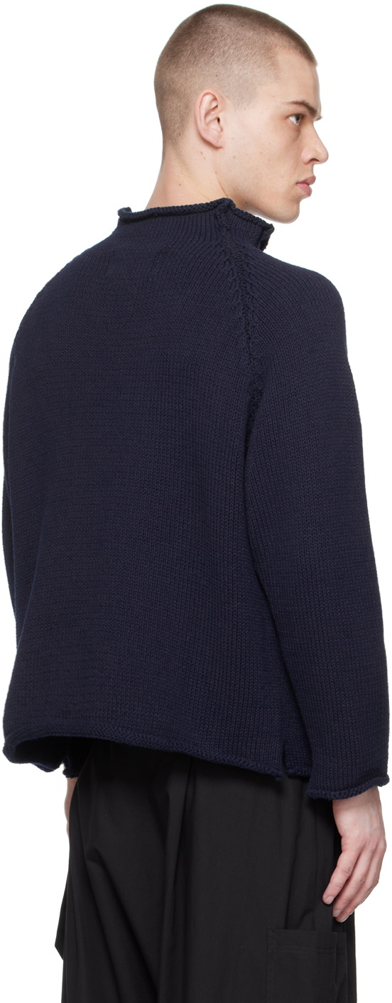 XENIA TELUNTS Indigo Fisherman Sweater