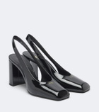 Prada Patent leather slingback pumps