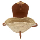 Chloe Beige Raffia Small Marcie Basket Bag