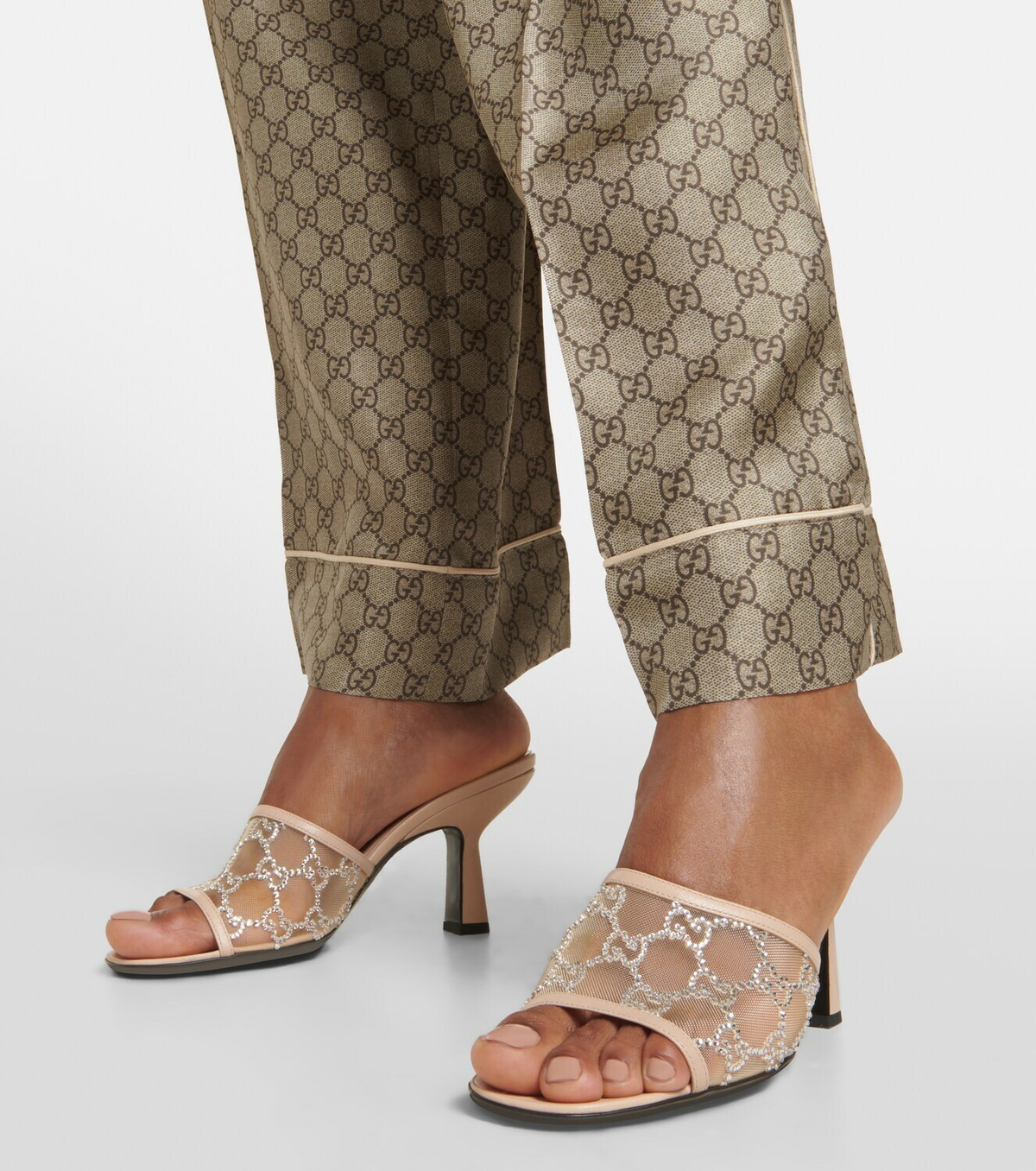 パンプス GUCCI Gg Fabric Mules Women's Horsebit mule in GG Supreme | GUCCI® US