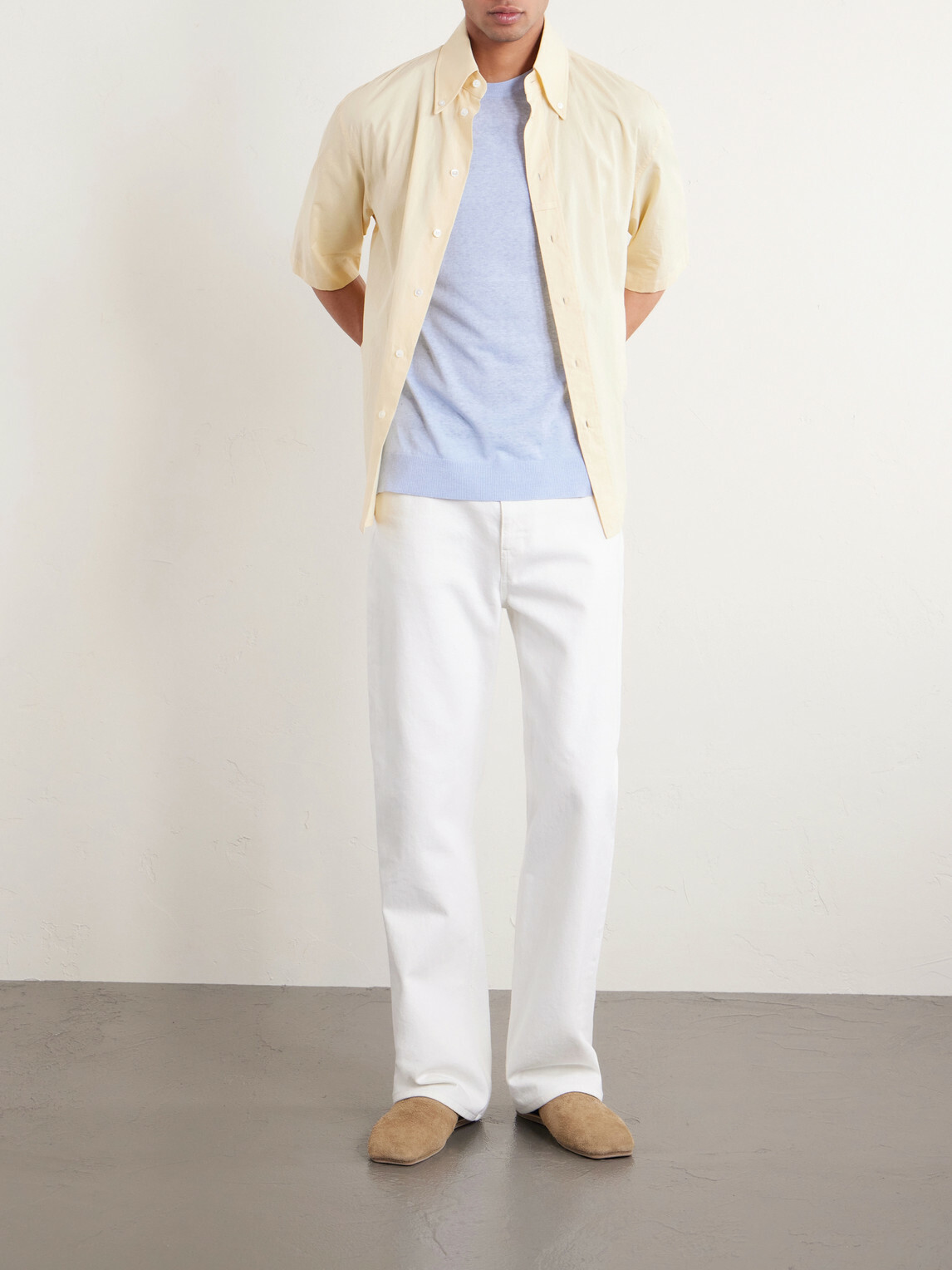 PIACENZA 1733 - Silk and Linen-Blend T-Shirt - Blue