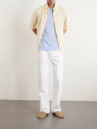 PIACENZA 1733 - Silk and Linen-Blend T-Shirt - Blue