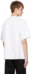 Feng Chen Wang White Double Neck T-Shirt