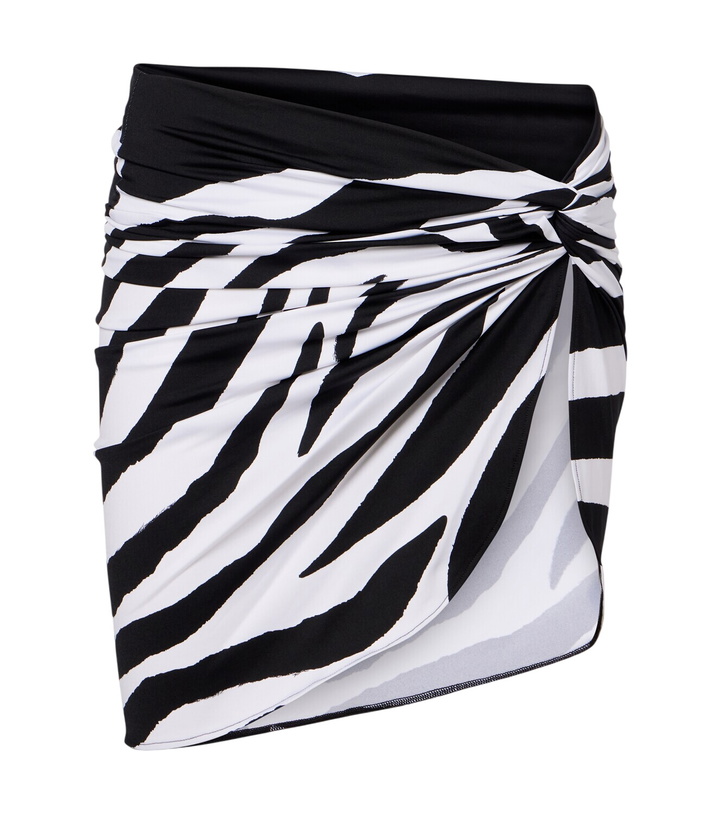 Photo: Balmain Zebra-print beach cover-up