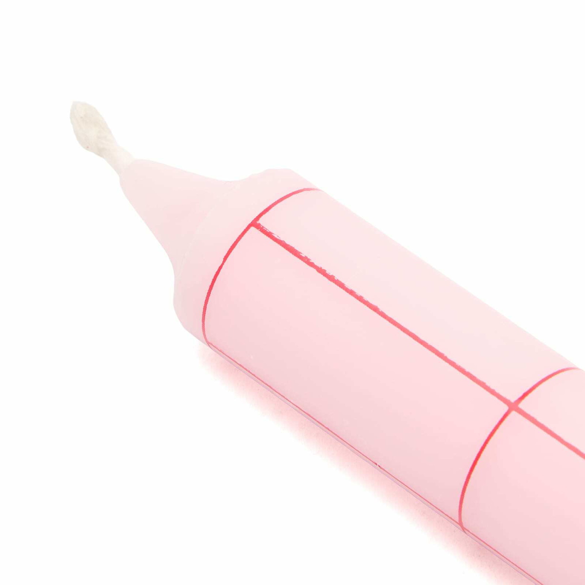 HAY Pattern Candle - Grid Check in Pink/Red 