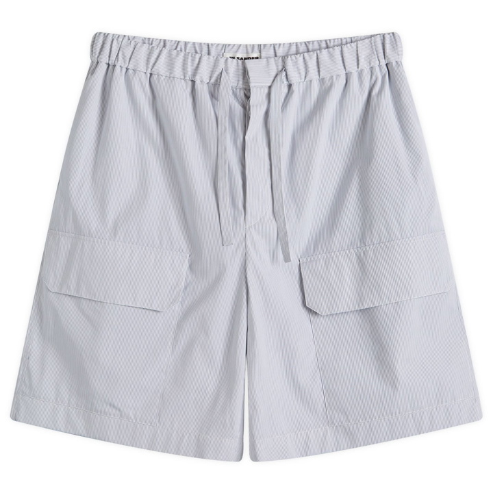 Photo: Jil Sander Men's Drawstring Cargo Shorts in Marinere Pinstripe